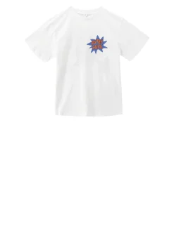 T-Shirt mit Print Weiß
