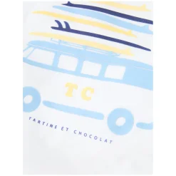 T-Shirt mit Print Weiß