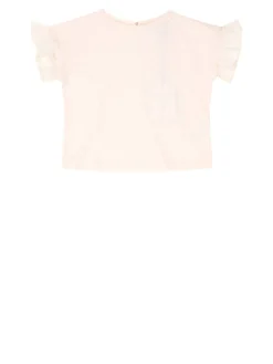 T-Shirt mit Rüschen Rosa 