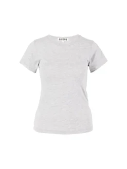 T-Shirt mit Rundhalsausschnitt Grau
