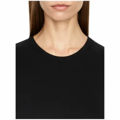 T-Shirt mit Rundhalsausschnitt Schwarz