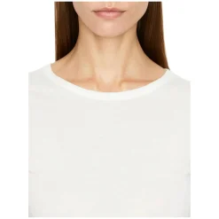 T-Shirt mit Rundhalsausschnitt Crème