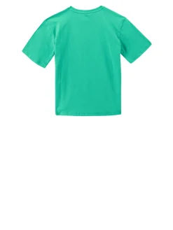 T-Shirt mit Sternschnuppen-Print Grün