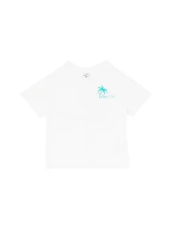 T-Shirt 'Palms' Weiß