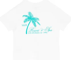 T-Shirt 'Palms' Weiß