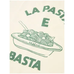 T-Shirt 'Pasta e Basta' Olivgrün