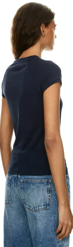 T-Shirt Paula’s Ibiza mit Anagram-Stickerei Marineblau