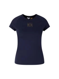 T-Shirt Paula’s Ibiza mit Anagram-Stickerei Marineblau