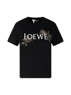 T-Shirt Paula’s Ibiza mit Perlen-Stickerei Schwarz