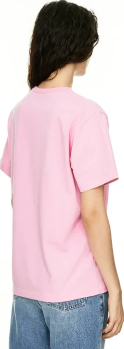 T-Shirt 'Ribbon Anchor' mit gesticktem Logo Pink