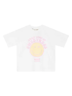 T-Shirt 'Smiley' Weiß