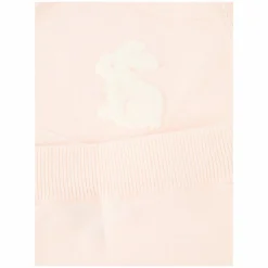 Twin-Set mit besticktem Hasenmotiv Rosé
