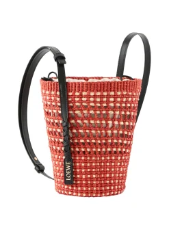 Umhängetasche Paula's Ibiza 'Braid Pocket' Red/Natural