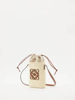 Umhängetasche 'Square Pocket' Natural/Tan