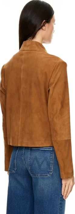 Velourslederjacke 'Emy' Braun