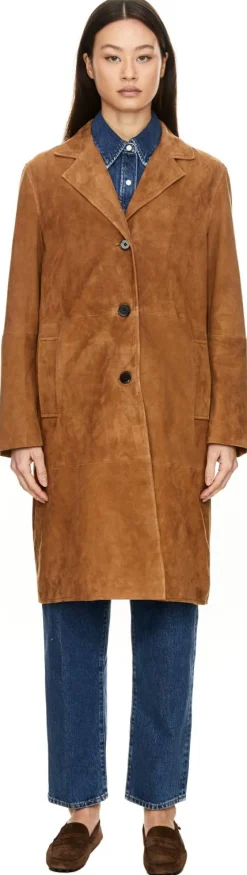 Velourslederjacke 'Jella' Whiskey