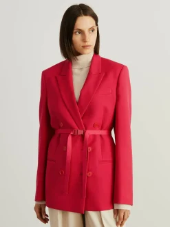 Viskose-Blazer mit Schließe 'Lisa' Rot