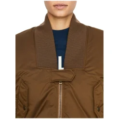 Voluminöse Bomberjacke Braun