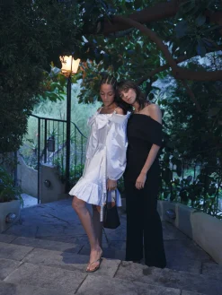 Voluminöses Minikleid Weiß