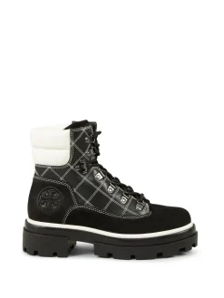 Wanderschuhe 'Miller Lug' mit Karomuster Schwarz
