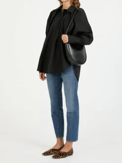 Weite Bluse Schwarz