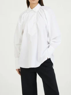 Weite Bluse Weiß