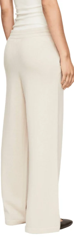 Weite Cashmere-Loungehose Beige