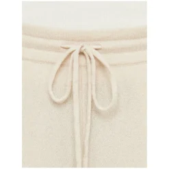 Weite Cashmere-Loungehose Beige