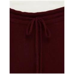 Weite Cashmere-Loungehose Bordeaux
