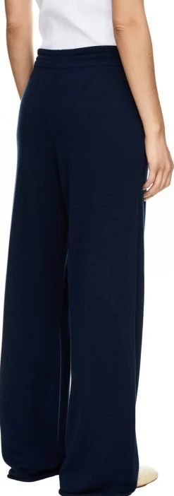 Weite Seiden-Cashmere-Hose Midnight