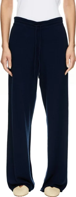 Weite Seiden-Cashmere-Hose Midnight