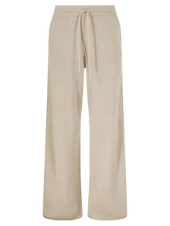 Weite Seiden-Cashmere-Hose Summer Taupe