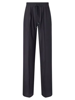Weite Seidenhose Anthrazit
