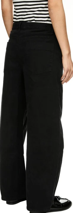 Weite Stoffhose 'Tribeca' Schwarz