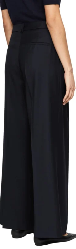 Weite Wollhose 'Lupina Wool' Navy