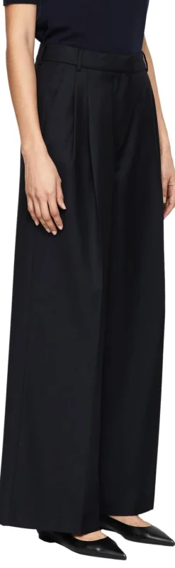 Weite Wollhose 'Lupina Wool' Navy