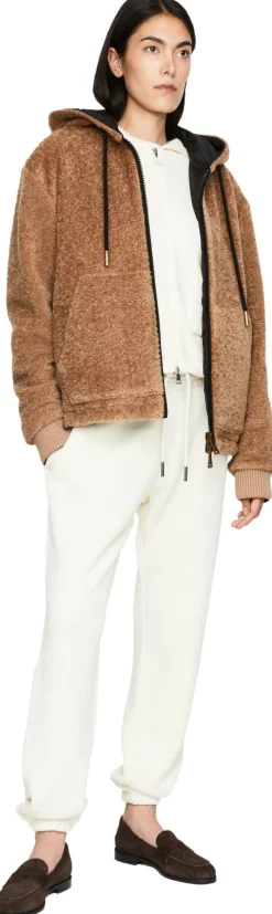 Wendbare Kapuzenjacke Braun/Schwarz