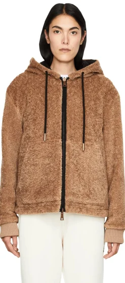 Wendbare Kapuzenjacke Braun/Schwarz