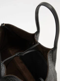 Wendbarer Shopper 'Pinacoteca' Schwarz/Fondant