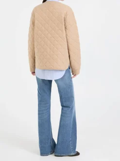 Wendbare Woll-Cashmere-Jacke Beige
