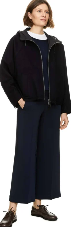 Wendbare Wolljacke Dunkelblau