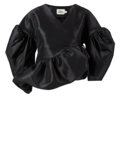 Wickelbluse 'Amanda' Schwarz