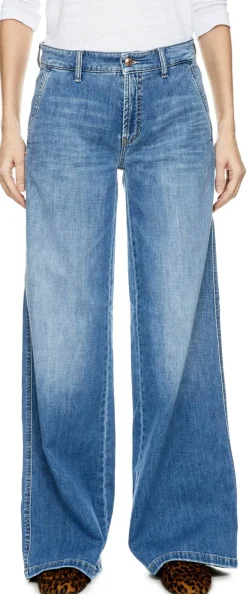 Wide-Leg Jeans 'Alek' Hellblau   