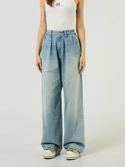 Wide-Leg Jeans 'Blair' Hellblau