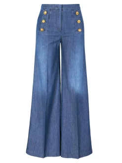 Wide-Leg Jeans 'Bridget' Blau