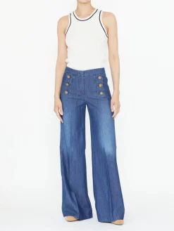 Wide-Leg Jeans 'Bridget' Blau