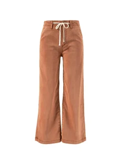Wide-Leg Jeans 'Carly' Rostbraun