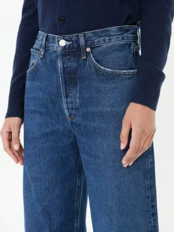Wide-Leg Jeans 'Dame' Marineblau