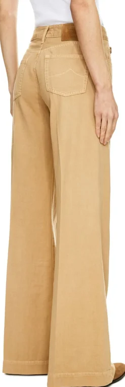 Wide-Leg Jeans 'Jackie' Beige