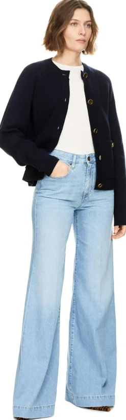 Wide-Leg Jeans 'Jackie' Hellblau
